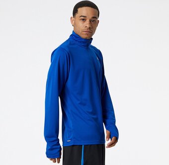 Bol.com New balance 5k half zip heren sporttrui - maat l aanbieding