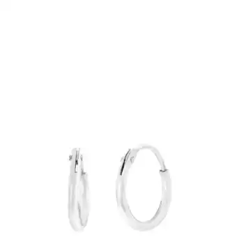 Lucardi dames oorbellen rhodiumplated 10mm - oorbellen - cadeau - echt zilver - zilverkleurig
