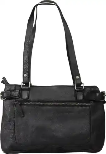 Bol.com Dstrct kleine schoudertas / crossbody tas dames - leer - harrington road - zwart aanbieding