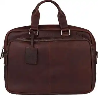 Burkely antique avery unisex laptoptas 15,6'' - bruin