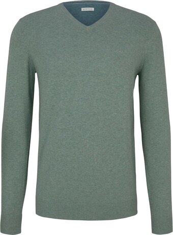 Tom tailor basic v-neck sweater heren trui - maat xxl