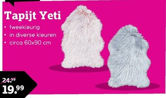 Leen Bakker Tapijt Yeti aanbieding