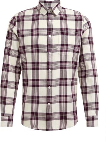Bol.com We fashion heren regular fit overhemd met dessin aanbieding