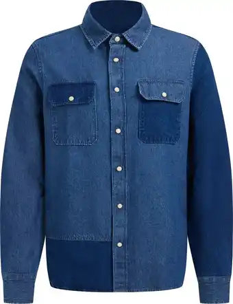 Bol.com We fashion heren regular fit denim overhemd aanbieding