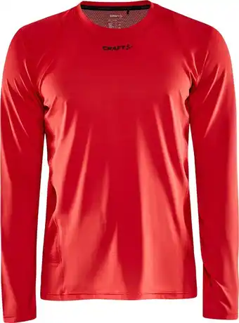 Bol.com Craft adv essence ls tee heren - sporttruien - rood - mannen aanbieding