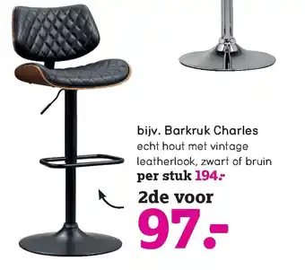 Leen Bakker Bijv. Barkruk Charles aanbieding