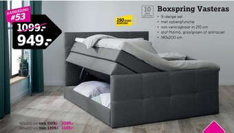 Leen Bakker Boxspring Vasteras aanbieding