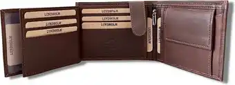 Bol.com Lundholm heren portemonnee leer bruin -billfold heren portefeuille heren - mannen cadeautjes tip aanbieding