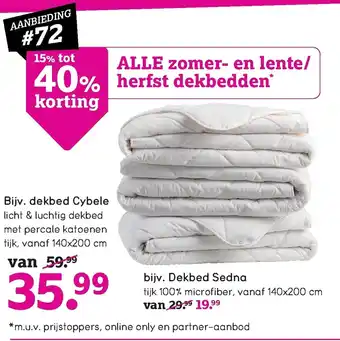 Leen Bakker Bijv. dekbed Cybele aanbieding