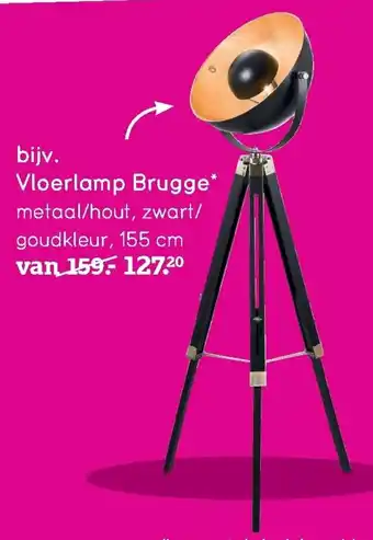 Leen Bakker Bijv. Vloerlamp Brugge aanbieding
