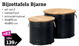 Leen Bakker Bijzettafels Bjarne aanbieding