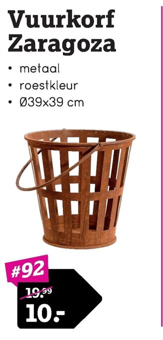 Leen Bakker Vuurkorf Zaragoza aanbieding