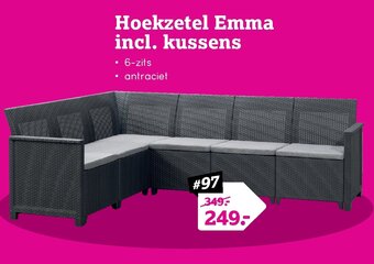 Leen Bakker Hoekzetel Emma incl. kussens aanbieding