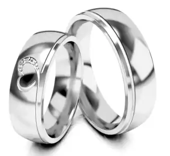 Bol.com Jonline prachtige zilveren ringen voor hem en haar | trouwring | vriendschapsring | relatiering|hart aanbieding