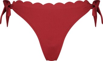 Bol.com Hunkemöller dames badmode bikinibroekje scallop - rood - maat xs aanbieding
