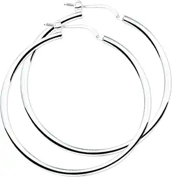 Bol.com Glams oorringen ronde buis - zilver aanbieding