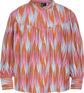 Pieces pcashley ls shirt d2d qx dames blouse - maat 48