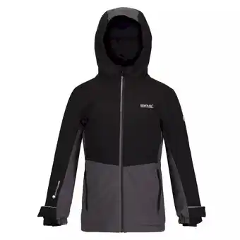 Decathlon Kinder/kinder highton iii gewatteerde jas (zwart/donkergrijs) aanbieding