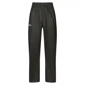 Decathlon Geweldige outdoors heren klassieke pack it waterbestendige regenbroek (zwart) aanbieding