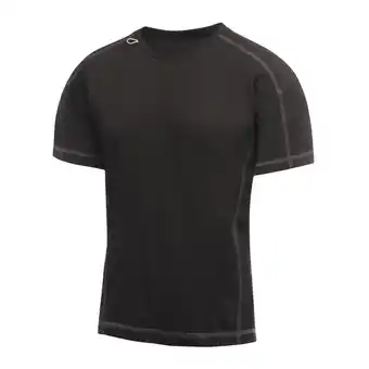 Decathlon Heren activewear beijing korte mouwen tshirt (zwart/zwart) aanbieding