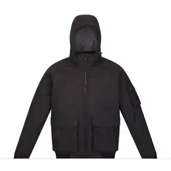 Decathlon Heren faizan hooded waterdichte jas (zwart) aanbieding