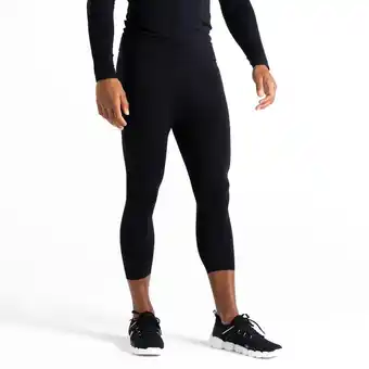 Decathlon In the zone 3/4 heren skiën basislaag 3/4 broeken - zwart aanbieding