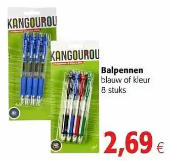 Colruyt Balpennen blauw of kleur aanbieding