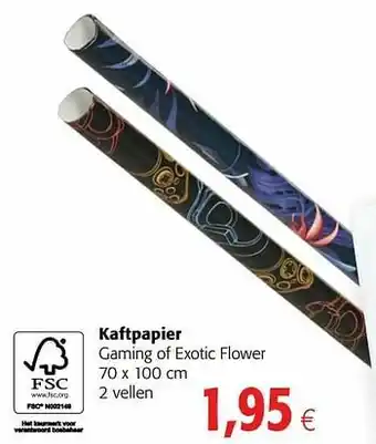 Kaftpapier gaming of exotic flower