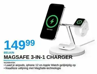 VCD Belkin magsafe 3-in-1 charger aanbieding