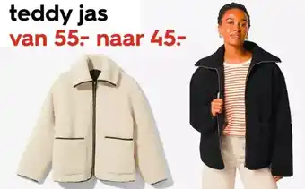 HEMA Teddy jas aanbieding