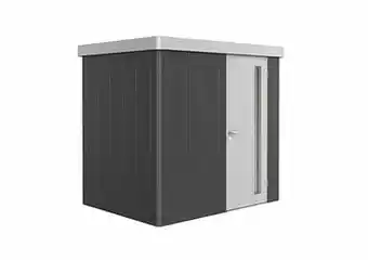 Brico Biohort tuinhuis Neo GR1 B + deur donkergrijs/zilver 180x236cm aanbieding