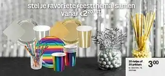 20 rietjes of 20 prikkers