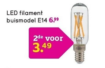 Leen Bakker Led filament buismodel e14 aanbieding