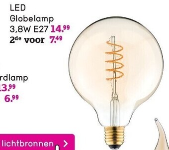 Leen Bakker Led globelamp aanbieding