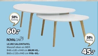 Jysk Lejre salontafel aanbieding