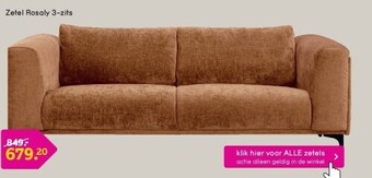 Leen Bakker Zetel rosaly 3-zits aanbieding