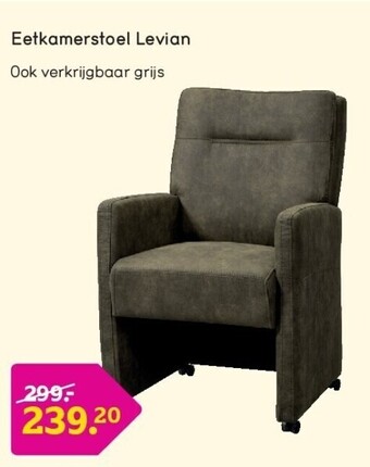 Leen Bakker Eetkamerstoel levian aanbieding