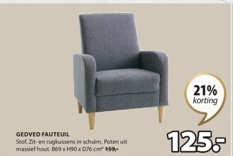 Jysk Gedved fauteuil aanbieding