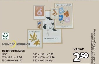 Jysk Tord fotokader aanbieding