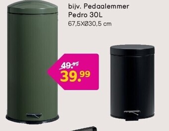Leen Bakker Pedaalemmer pedro 30l aanbieding