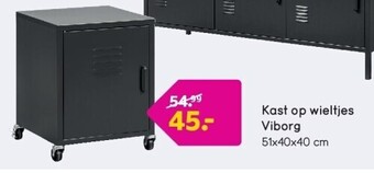 Leen Bakker Kast op wieltjes viborg aanbieding
