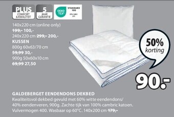 Jysk Galdeberget eendendons dekbed aanbieding