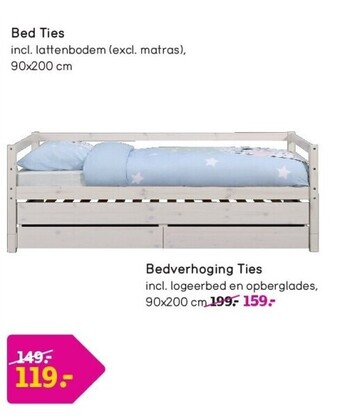 Leen Bakker Bed ties aanbieding