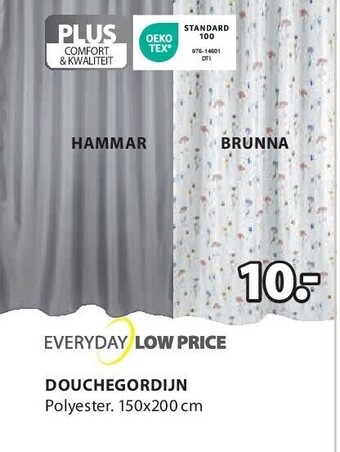 Jysk Douchegordijn aanbieding