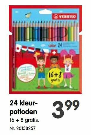 Fun 24 kleurpotloden aanbieding
