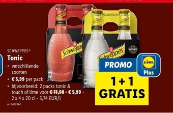Lidl Tonic aanbieding