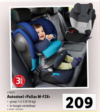 Lidl Autostoel pallas m-fix aanbieding