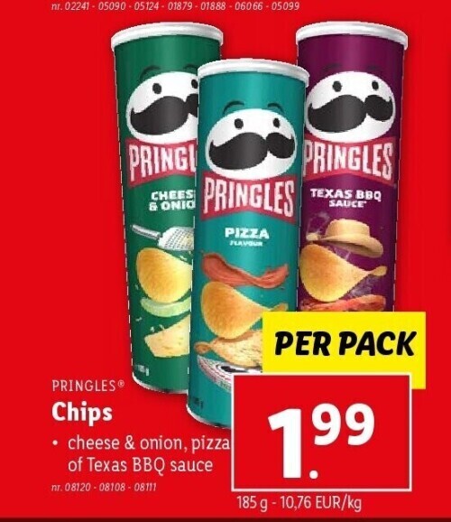 Chips promotie bij Lidl