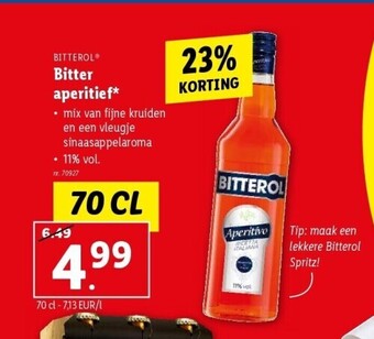 Lidl Bitter aperitief aanbieding