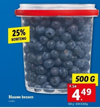 Lidl Blauwe bessen aanbieding